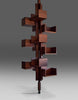 Gian Franco Frattini Mid Century Modern Jatoba Bookmill - Furniture