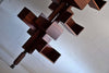 Gian Franco Frattini Mid Century Modern Jatoba Bookmill - Furniture
