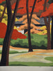 “Gioji Temple Kyoto”, original Japanese woodblock print Artist’s Proof by Masao Ido 1986 - Art