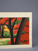 “Gioji Temple Kyoto”, original Japanese woodblock print Artist’s Proof by Masao Ido 1986 - Art