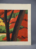 “Gioji Temple Kyoto”, original Japanese woodblock print Artist’s Proof by Masao Ido 1986 - Art