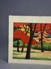 “Gioji Temple Kyoto”, original Japanese woodblock print Artist’s Proof by Masao Ido 1986 - Art