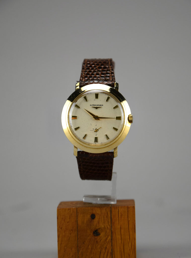 Gold Mid Century Longines Swiss Made Wristwatch - Watch