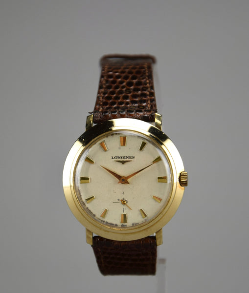 Gold Mid Century Longines Swiss Made Wristwatch - Watch