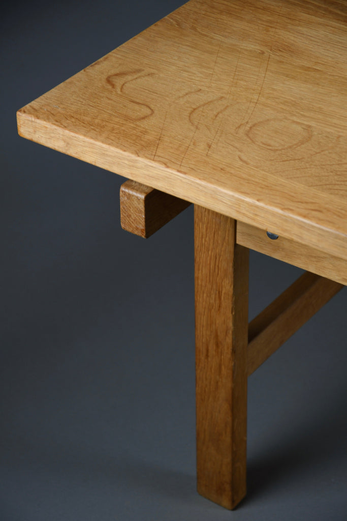 Hans J. Wegner for Andreas Tuck Solid Oak Club Table Denmark 1960s – Scandinavian Modern Icon - Furniture