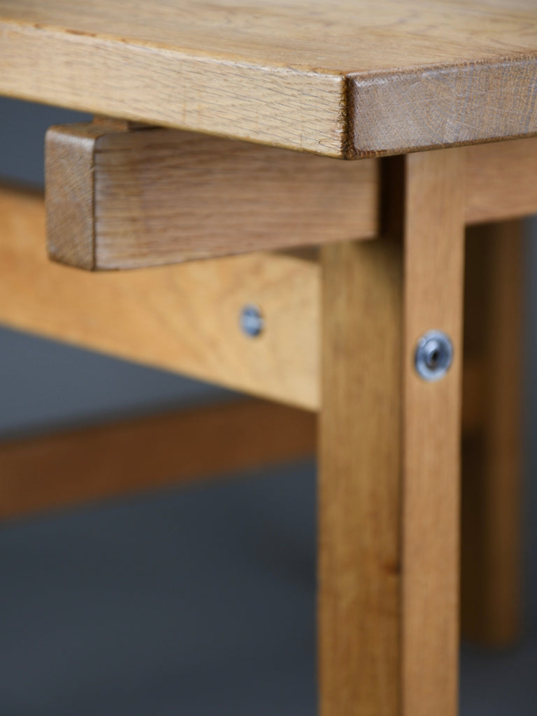 Hans J. Wegner for Andreas Tuck Solid Oak Club Table Denmark 1960s – Scandinavian Modern Icon - Furniture