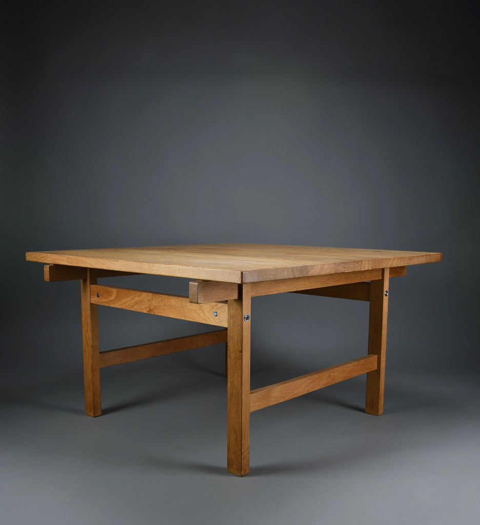 Hans J. Wegner for Andreas Tuck Solid Oak Club Table Denmark 1960s – Scandinavian Modern Icon - Furniture