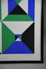 Hans-Jörg Glattfelder untitled op art geometric composition - Art