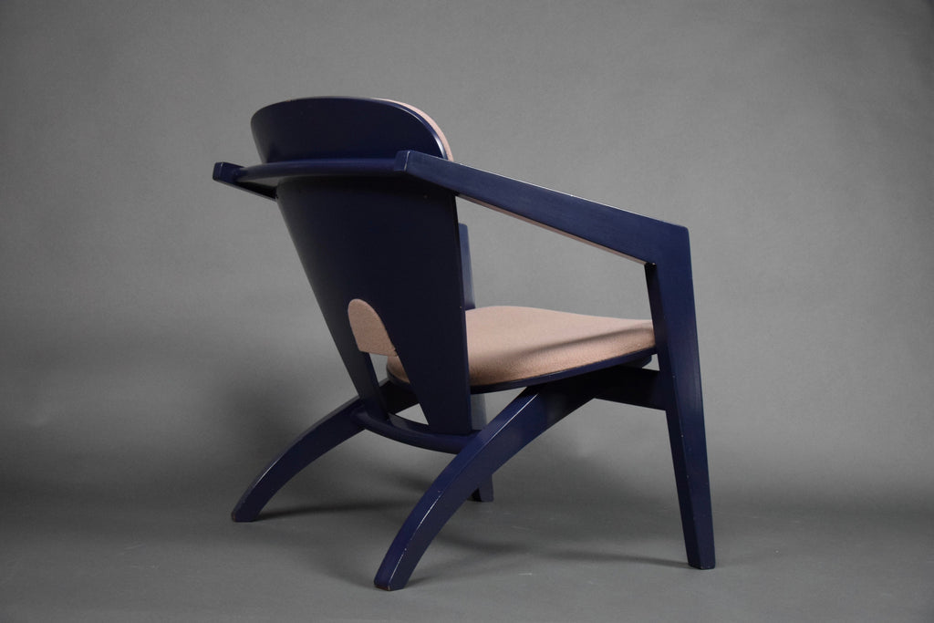 Hans Wegner Blue Lounge Chairs GE 460 - lounge chair