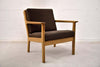 Hans Wegner Mid Century Modern Brown Lounge Chair - Furniture