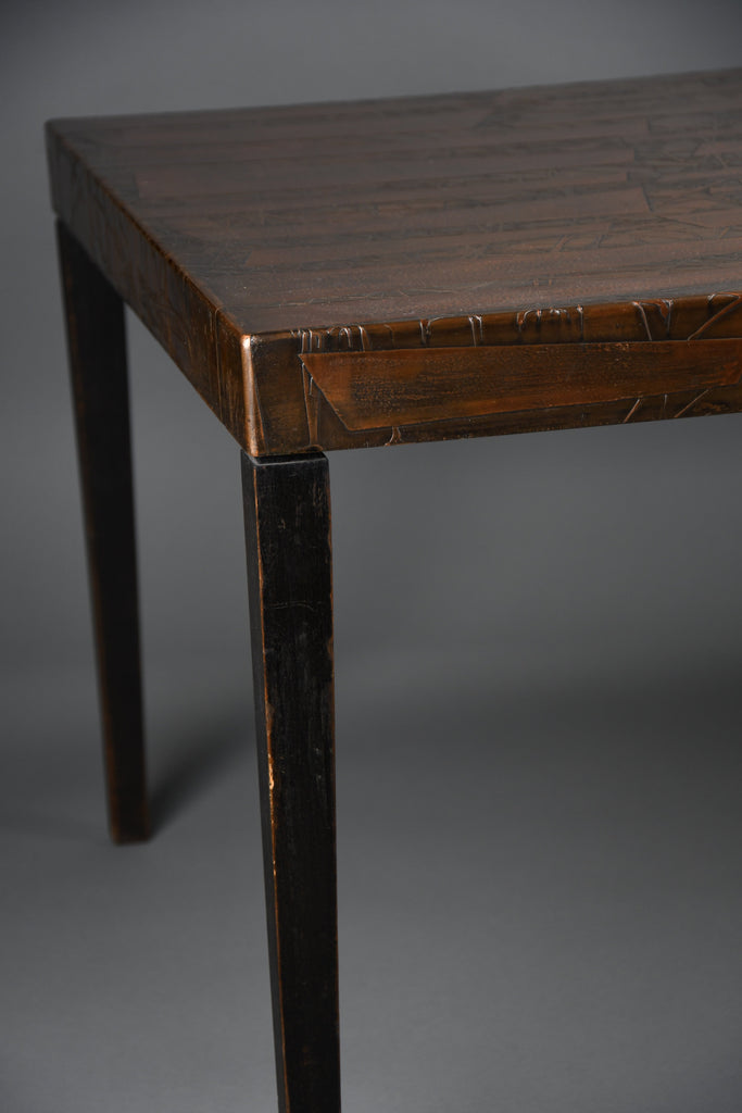 Heinz Lilienthal sculptural hammered copper coffee table Germany 1960s - Furniture