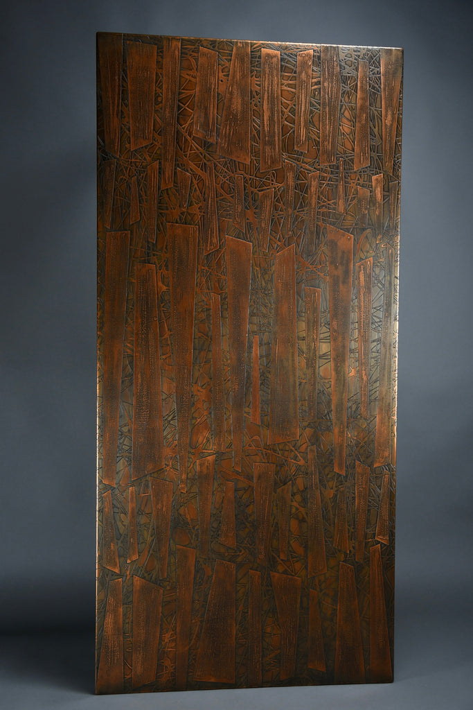 Heinz Lilienthal sculptural hammered copper coffee table Germany 1960s - Furniture
