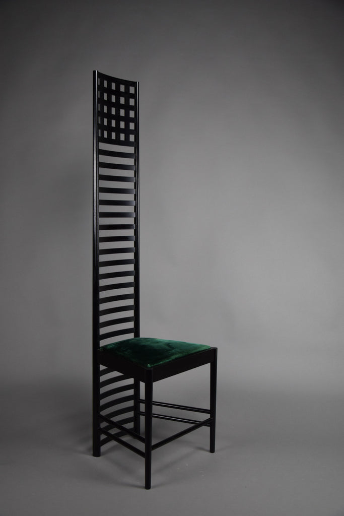 Hill House Chair Early Edition by Charles Rennie Mackintosh for Cassina Italy - Furniture