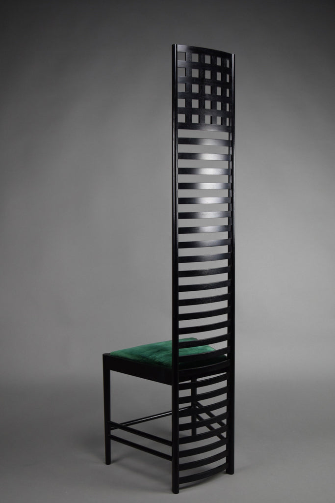 Hill House Chair Early Edition by Charles Rennie Mackintosh for Cassina Italy - Furniture