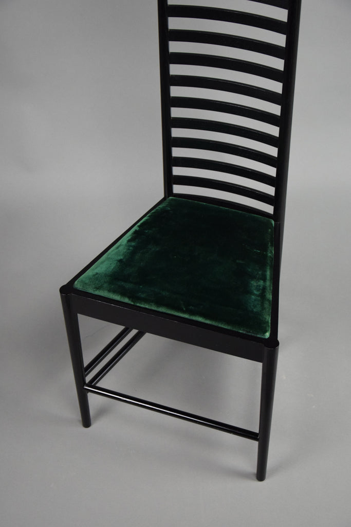 Hill House Chair Early Edition by Charles Rennie Mackintosh for Cassina Italy - Furniture