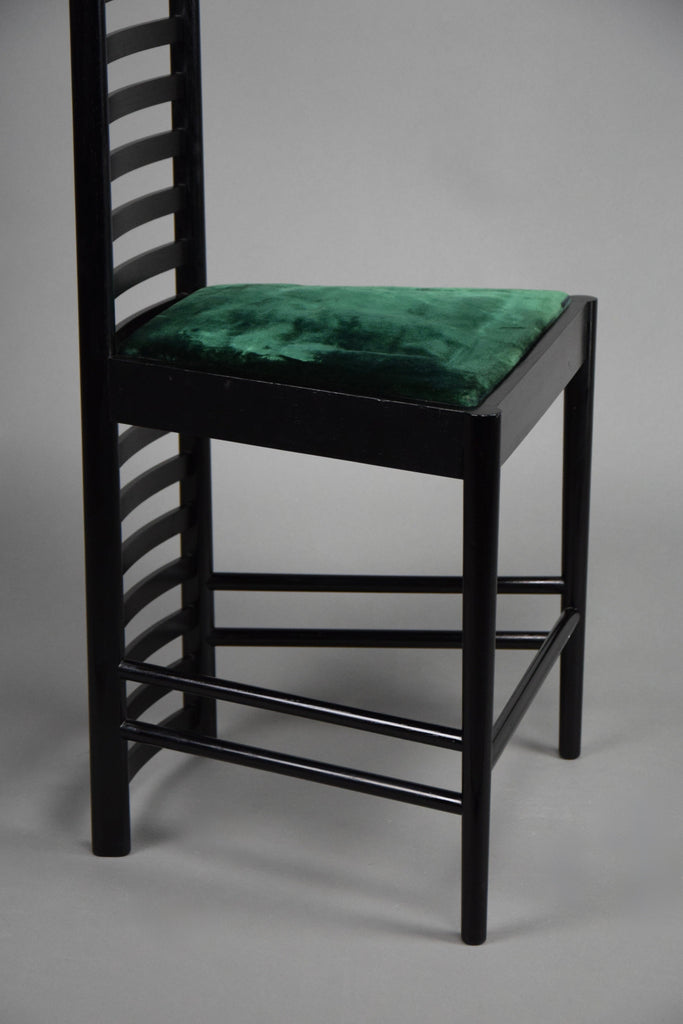 Hill House Chair Early Edition by Charles Rennie Mackintosh for Cassina Italy - Furniture