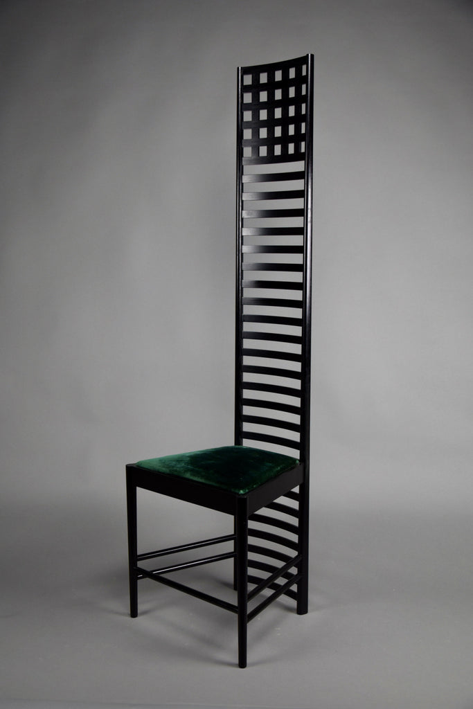 Hill House Chair Early Edition by Charles Rennie Mackintosh for Cassina Italy - Furniture