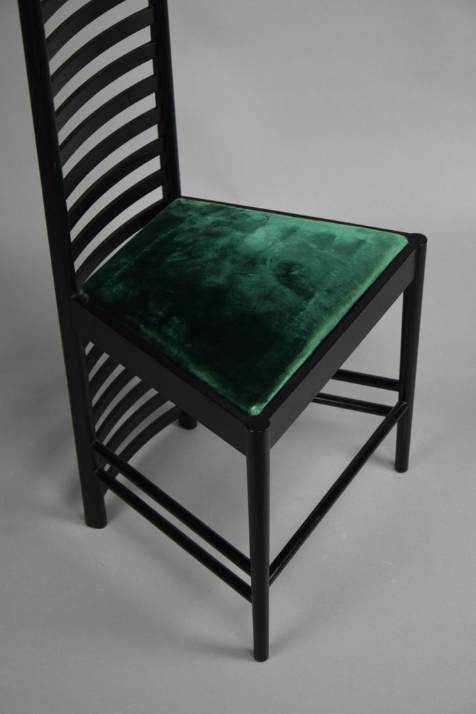 Hill House Chair Early Edition by Charles Rennie Mackintosh for Cassina Italy - Furniture
