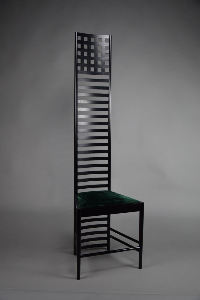 Hill House Chair Early Edition by Charles Rennie Mackintosh for Cassina Italy - Furniture