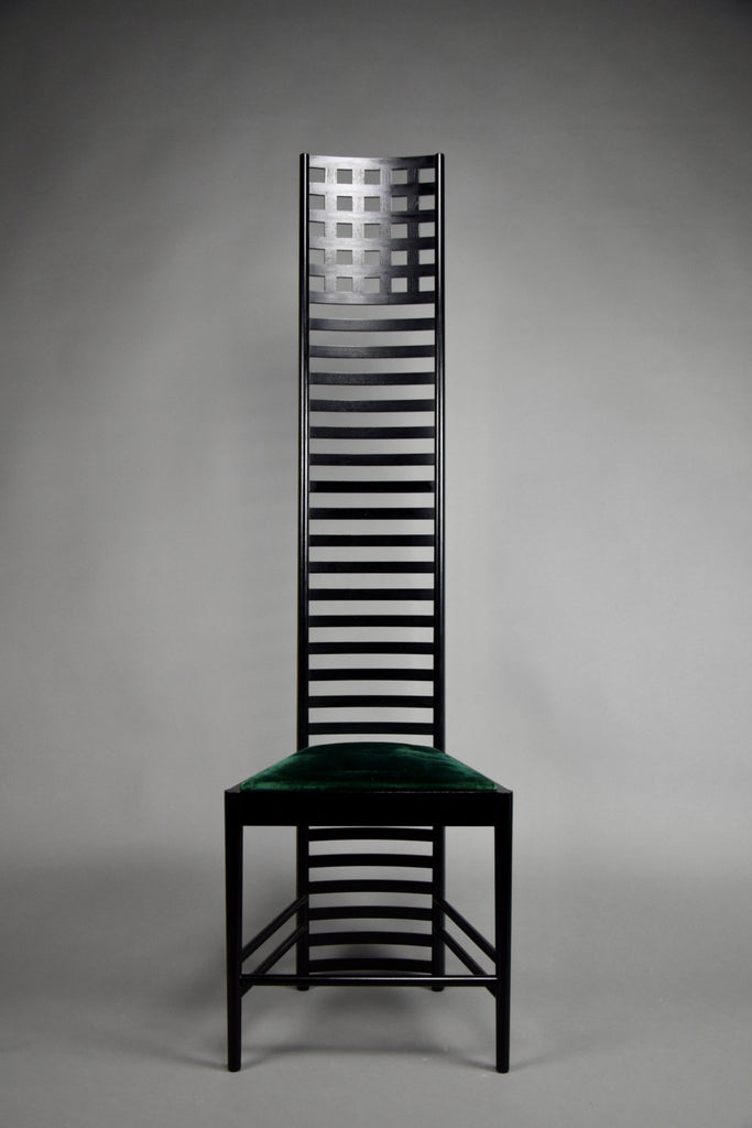 Hill House Chair Early Edition by Charles Rennie Mackintosh for Cassina Italy - Furniture