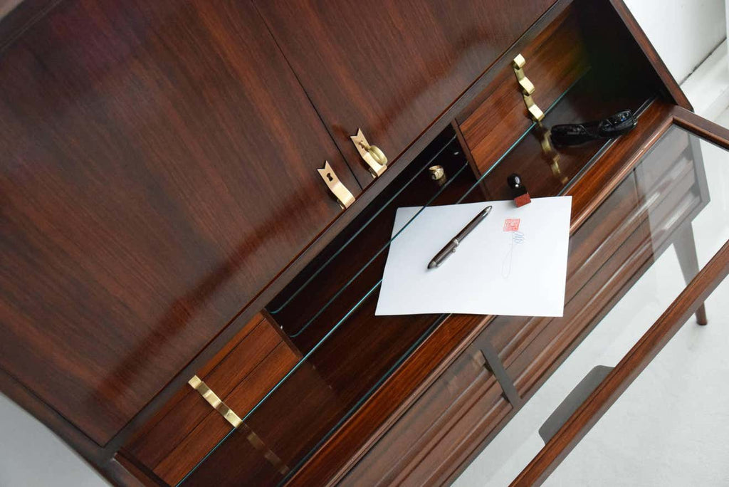 Ico Parisi Mid-Century Modern Jatoba Wood Credenza - Furniture