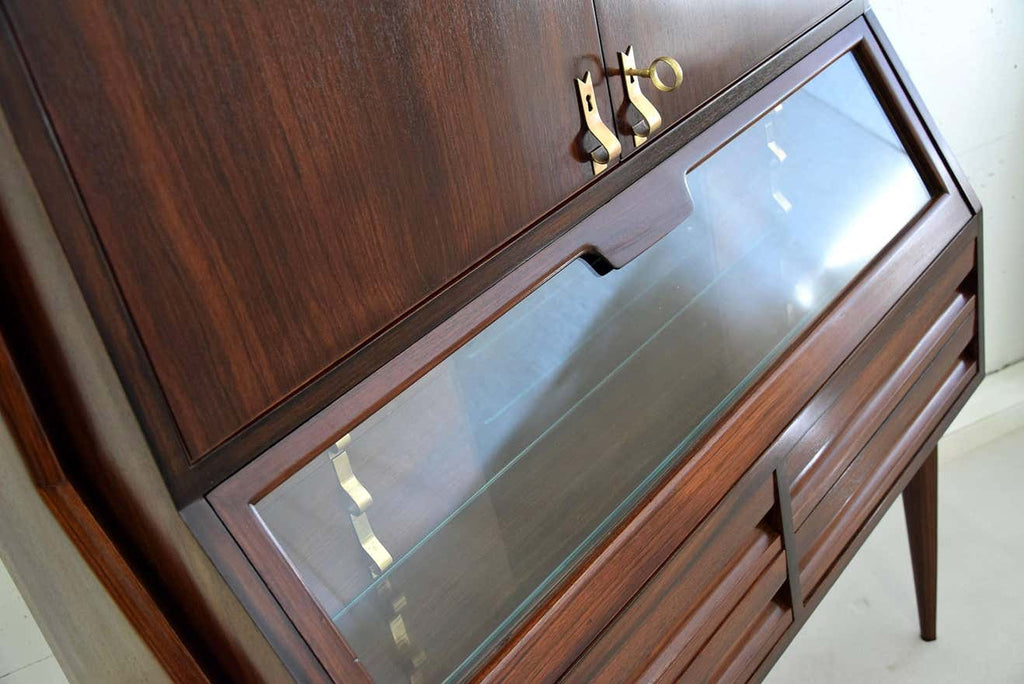 Ico Parisi Mid-Century Modern Jatoba Wood Credenza - Furniture