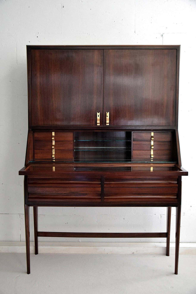 Ico Parisi Mid-Century Modern Jatoba Wood Credenza - Furniture