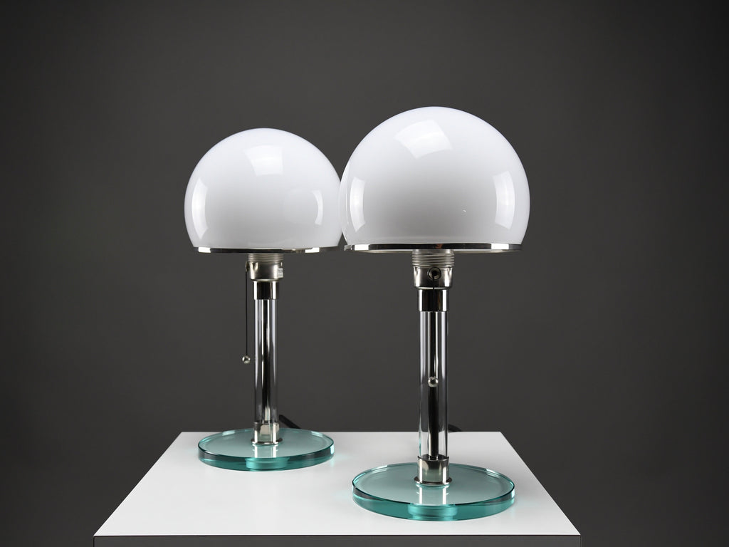 Iconic Pair of Bauhaus WG24 table lamps by Prof. Wilhelm Wagenfeld - Lighting