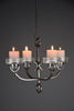 iittala mid century modern wrought iron and glass ceiling candle holder - Decor