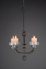 iittala mid century modern wrought iron and glass ceiling candle holder - Decor