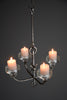 iittala mid century modern wrought iron and glass ceiling candle holder - Decor