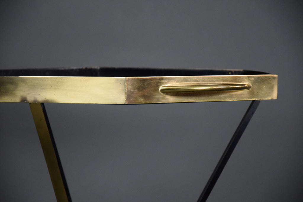 Italian 1960 Brass and Glass Bar Trolley - Furniture