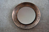 Italian Copper Mid-Century Modern Round Wall Mirror by M.Furgeri - Decor