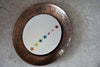 Italian Copper Mid-Century Modern Round Wall Mirror by M.Furgeri - Decor