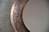 Italian Copper Mid-Century Modern Round Wall Mirror by M.Furgeri - Decor