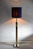 Italian Hollywood Regency Brass and Chrome Willy Rizzo Floor Lamp - Lighting