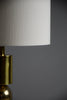 Italian Late 1960’s Brass Table Lamp With Ivory Colored Shade - Lighting