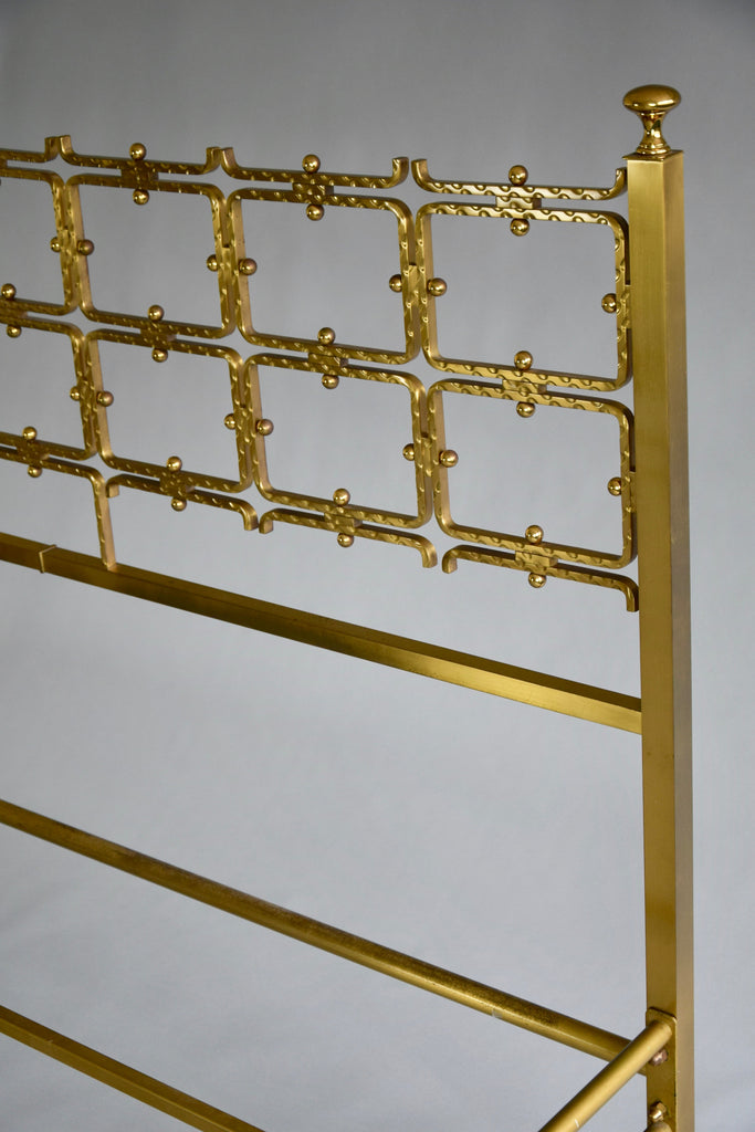 Italian Mid Century Double Brass Bed by Osvaldo Borsani - Furniture