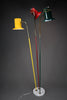 Italian mid century modern red green and yellow floor lamp by Lumi - Lighting