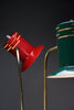 Italian mid century modern red green and yellow floor lamp by Lumi - Lighting