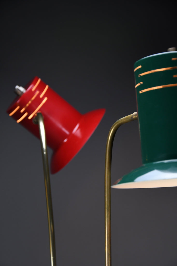 Italian mid century modern red green and yellow floor lamp by Lumi - Lighting
