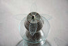 Italian Round Mid-Century Glass and Chrome Plated Brass Side Table - Furniture