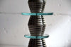 Italian Round Mid-Century Glass and Chrome Plated Brass Side Table - Furniture