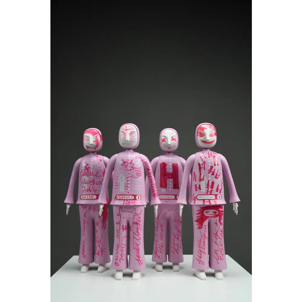 Jaime Hayon designer toys 4 Unique hand-decorated “Fuck the Human Race” toyCon 2004 - Art Toys