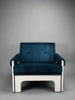 Jan Pieter Berghoef blue & white Lounge Chair for Spectrum Netherlands 1960s - Furniture