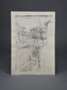 Japanese Sosaku Hanga B/W Yasaka Pagoda woodblock print by Harunori Kobayashi - Art
