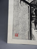 Japanese Sosaku Hanga B/W Yasaka Pagoda woodblock print by Harunori Kobayashi - Art