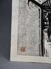 Japanese Sosaku Hanga B/W Yasaka Pagoda woodblock print by Harunori Kobayashi - Art