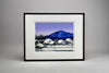 Japanese woodblock print Shirakawa-go in ’Winter Morning’ by Taku Harada 1960 - Art