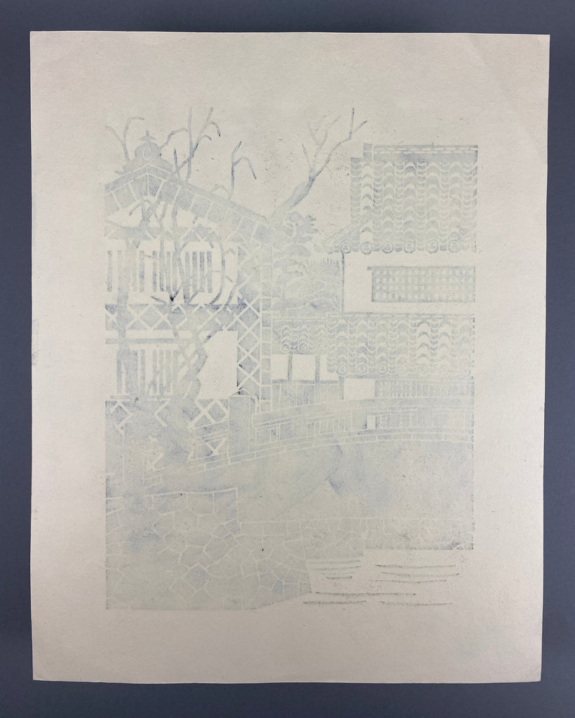 Katsujiro Terashi, View of Kurashiki Bridge over the Canal 1976 (Artist Proof) - Art